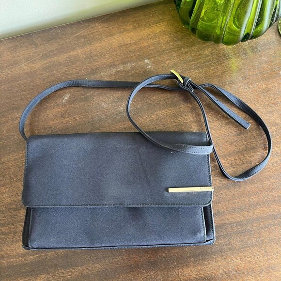 Rosetti Vintage Dark Navy Satin Shoulder Bag - Picture 1 of 10